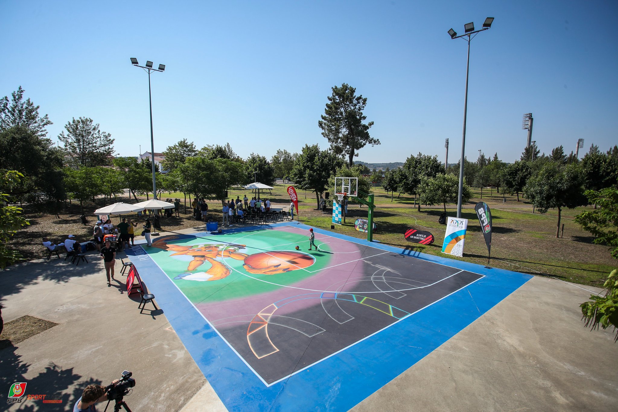 Inaugurado o Campo de BasketArt 3×3 de Ponte de Sor