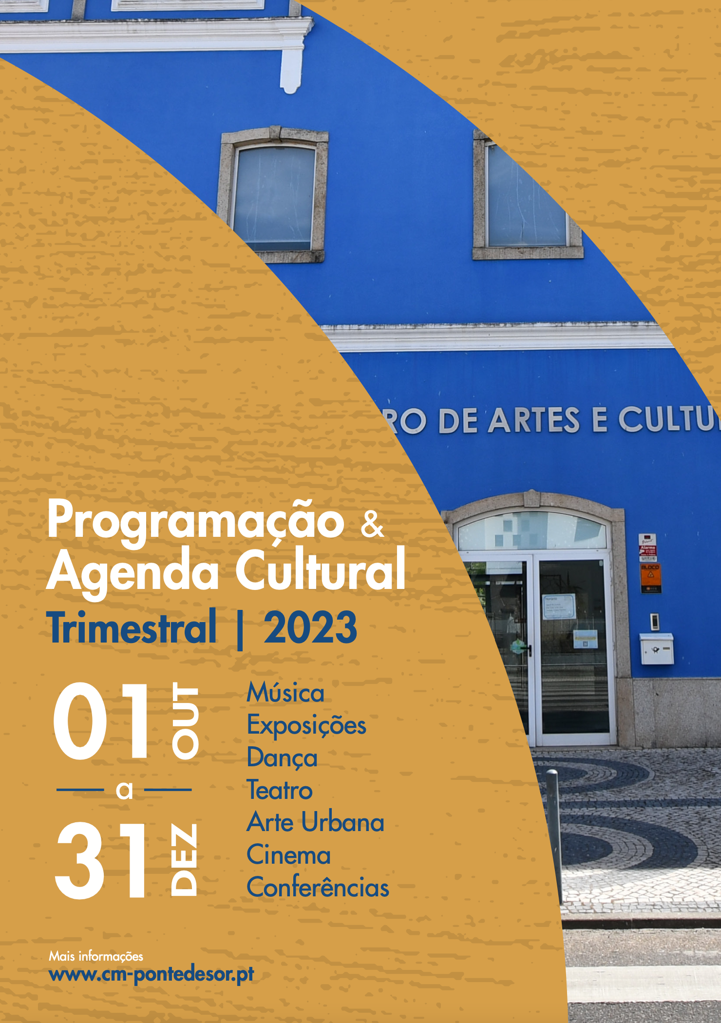 bloco trimestral de calendário para o ano de 2023, outubro de 2023